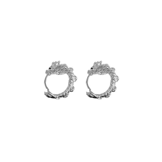 Chic Dragon Unisex S925 Silver Hoop Earring