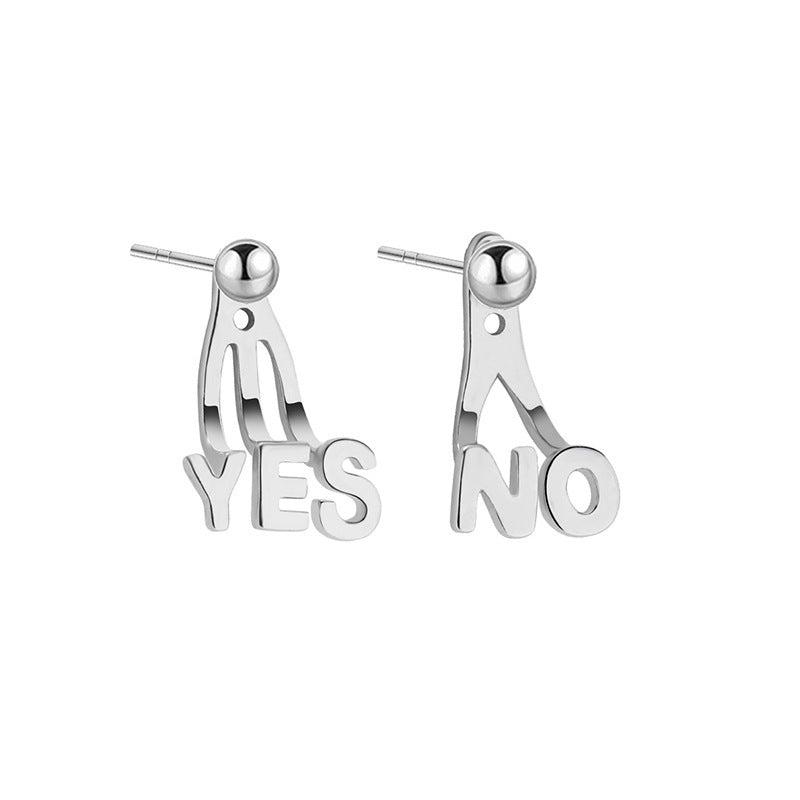 Yes or No Stud Earrings