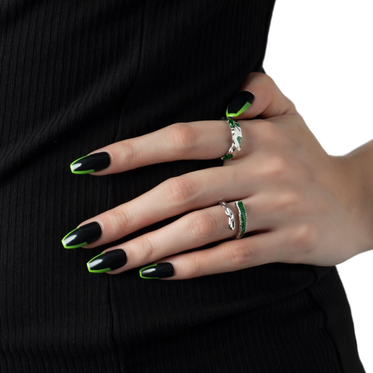 Designer Unisex Slytherin Snake Open Ring