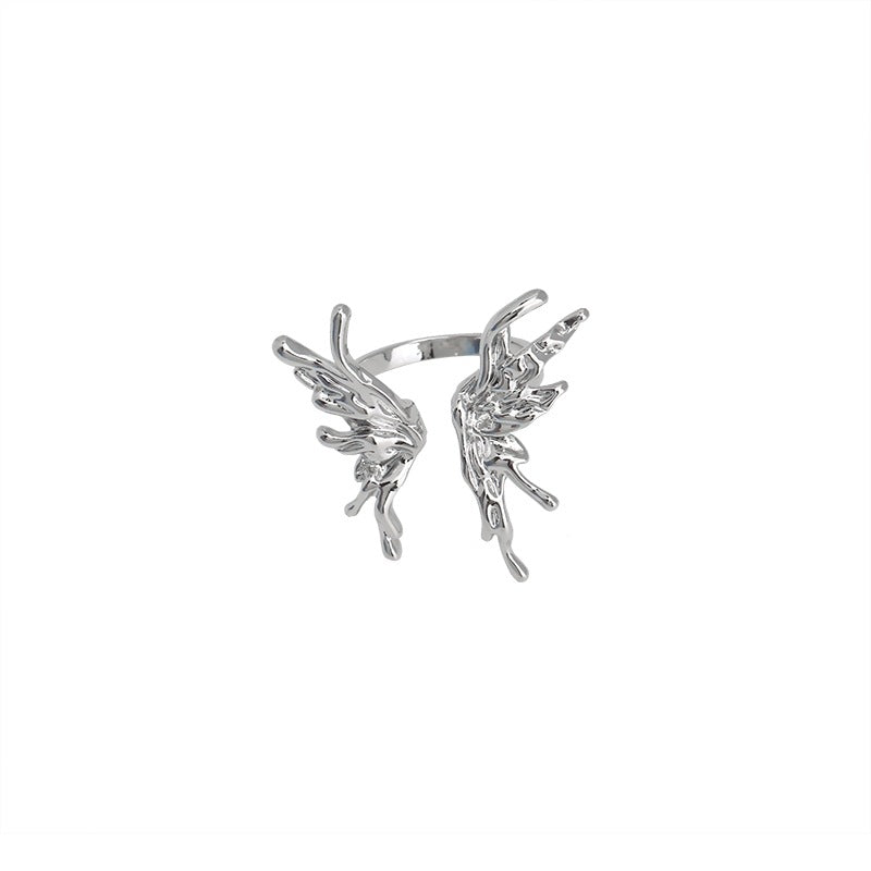 Chic Fashion Silver Women Butterfly Ring