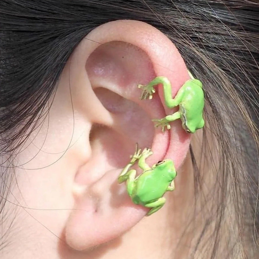 Unisex Designer Cute Frog Earrings