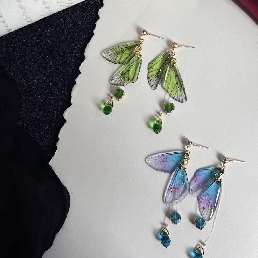 Pretty Spiritual Butterfly Wing Earrings