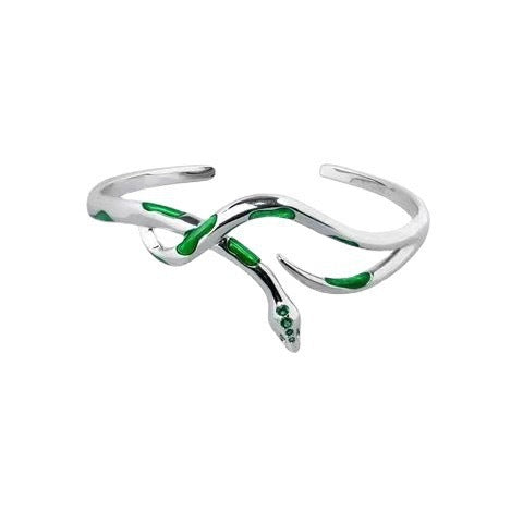 Designer Slytherin Green Snake Adjustable Bracelet