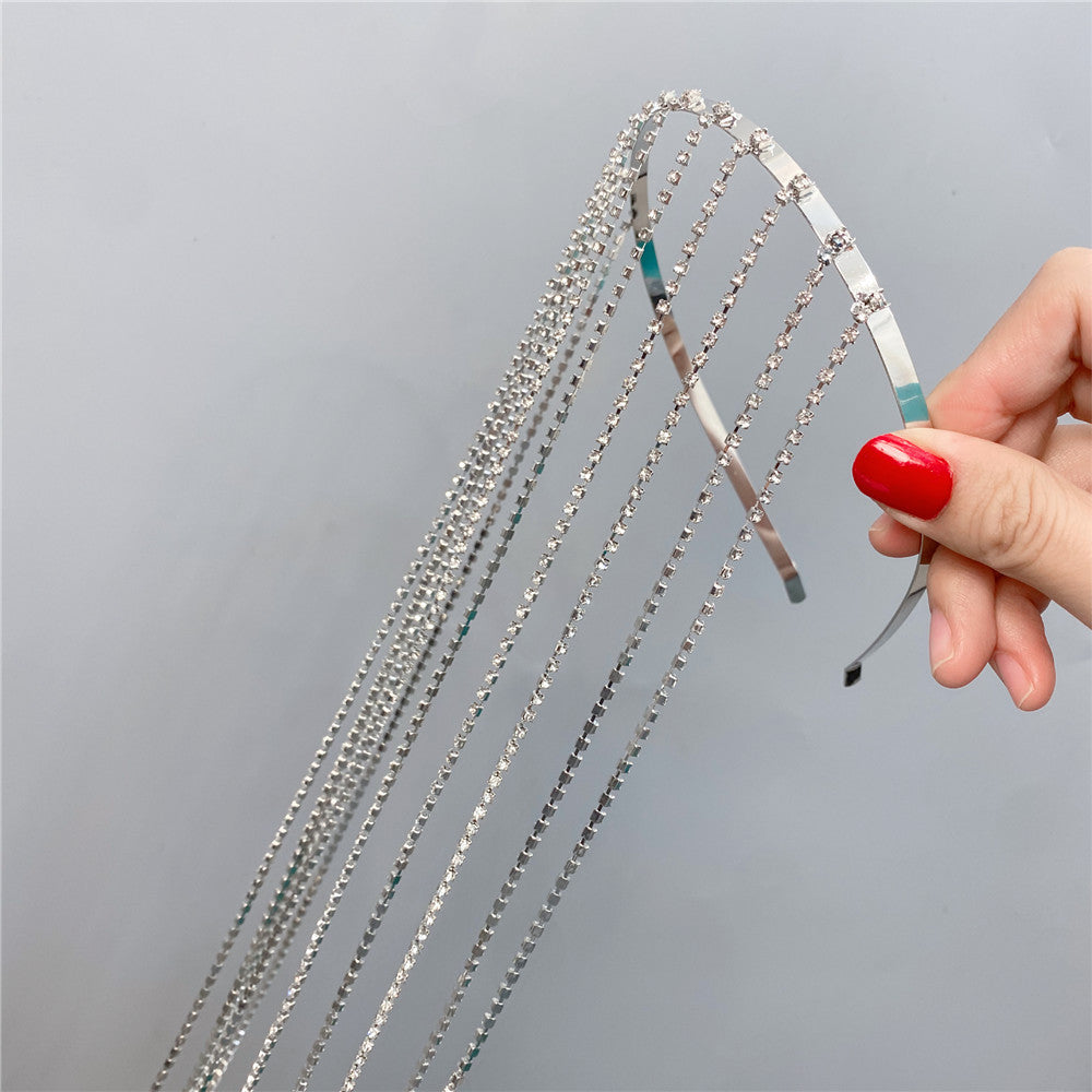 Fancy Long Tassel Rhinestone Hairpin