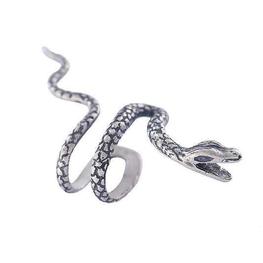 Dark Style Unisex S925 Silver Snake Ear Cuff