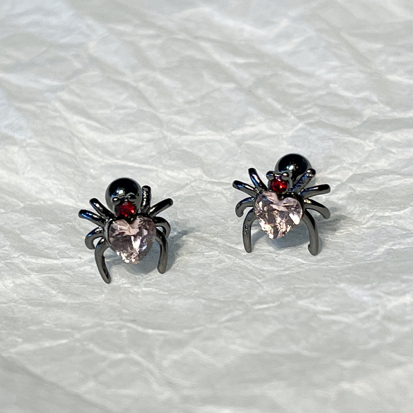 Sweet Y2K Cute Little Spider Cartilage Earring Stud (A Pair)