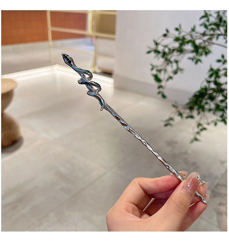 Women Simple Twining Snake  Hairpin for Long Hair