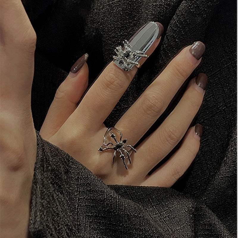 Chic Unisex Punk Style Spider Ring & Nail Ring