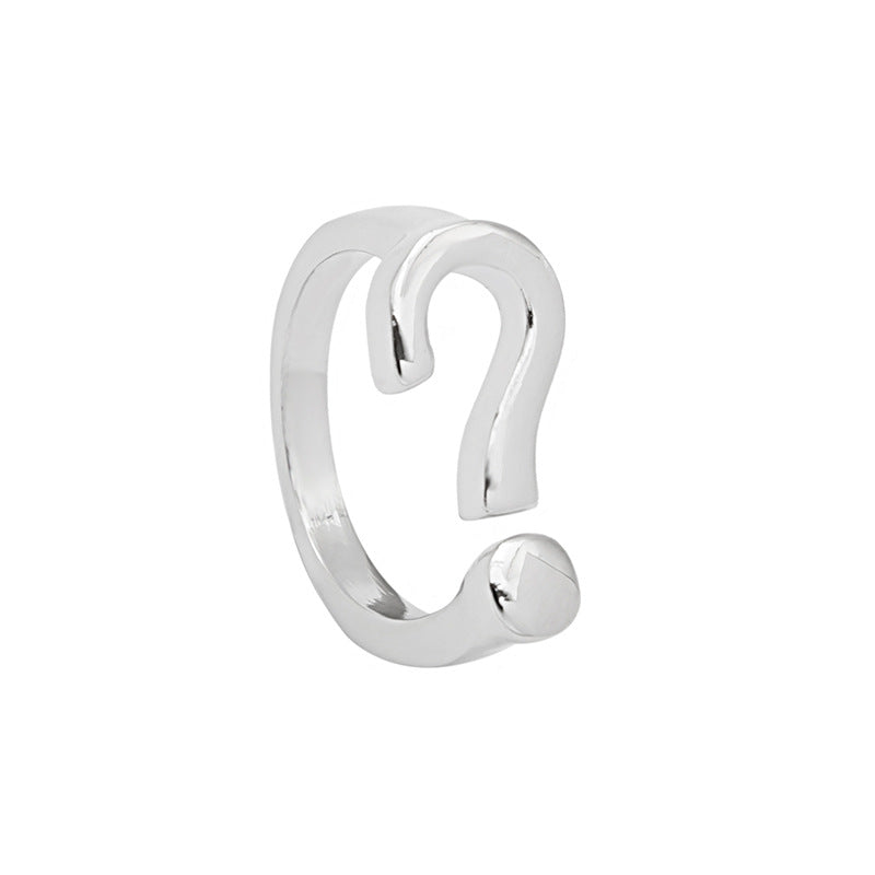 Designer Question Mark Ring