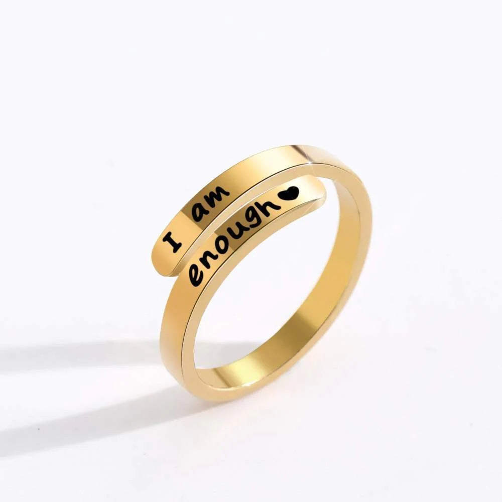 S925 Silver I‘m Enough Ring