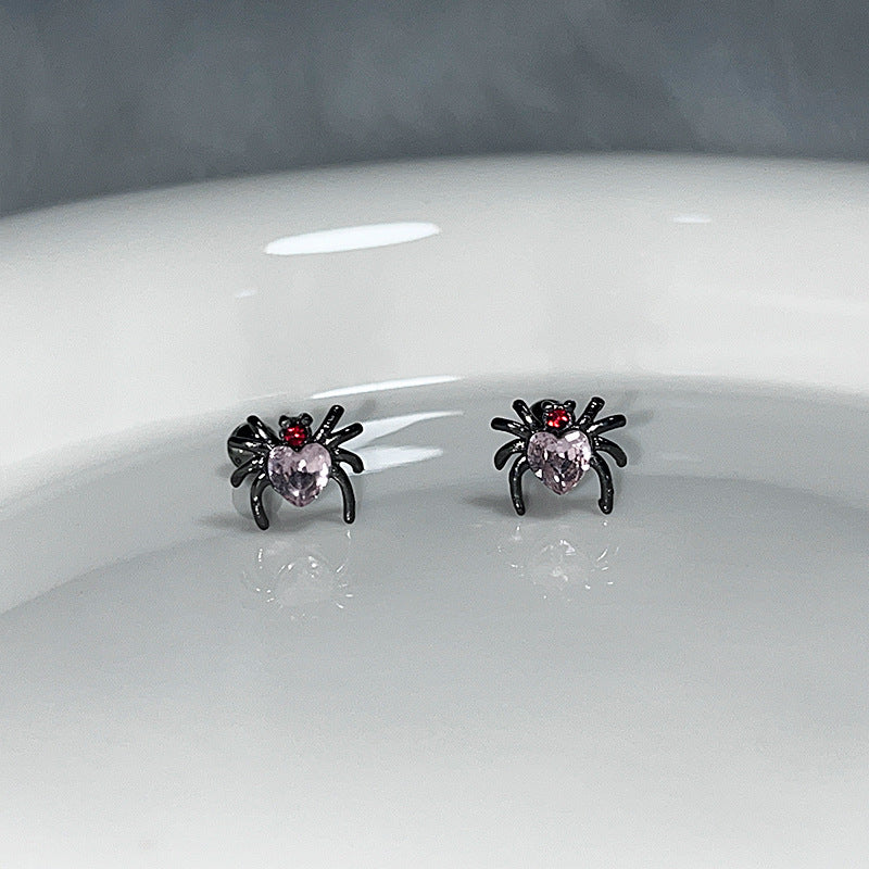 Sweet Y2K Cute Little Spider Cartilage Earring Stud (A Pair)