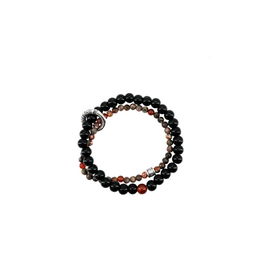 Chinese Style Unique Double Layer Beads Bracelet