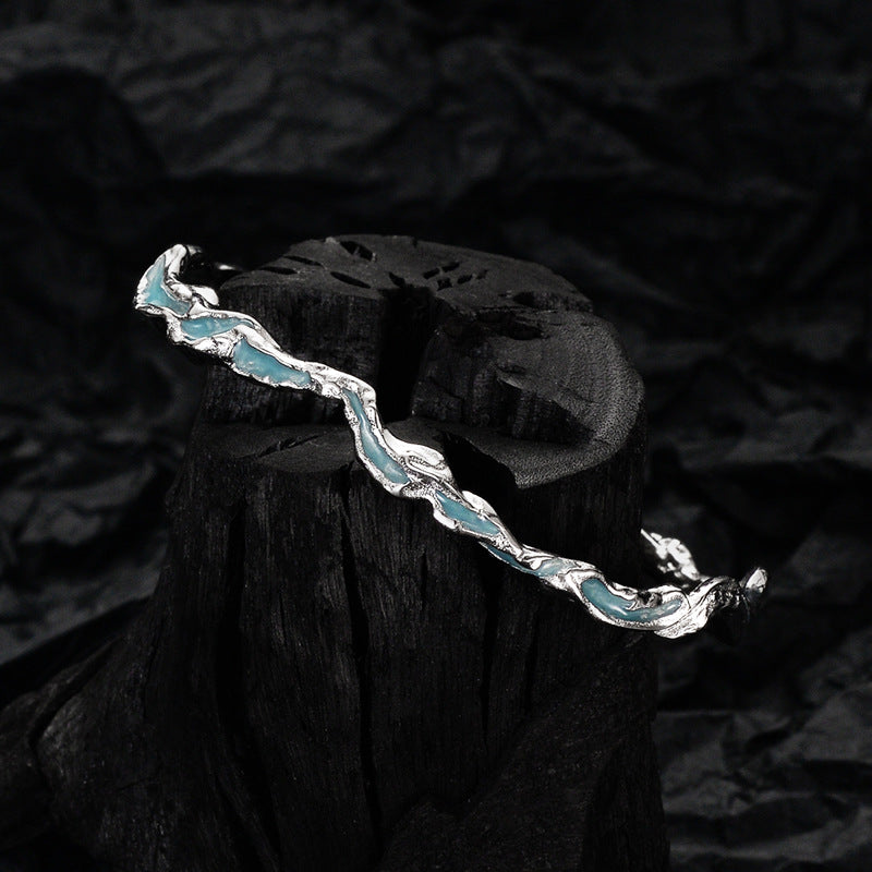 S925 Silver Blue Designer Ocean Bracelet