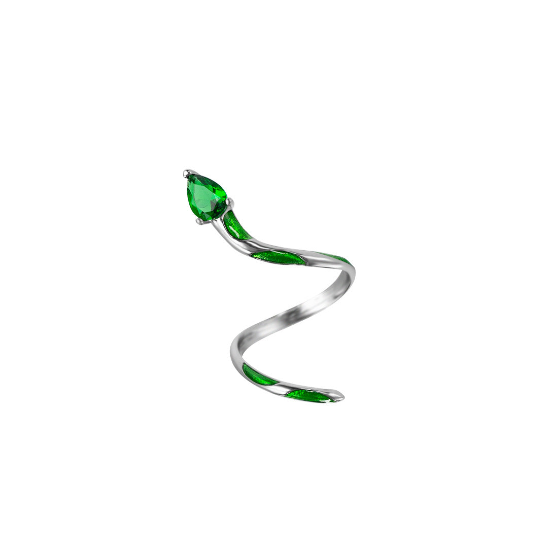 Designer “Slytherin” Chic Snake Ring