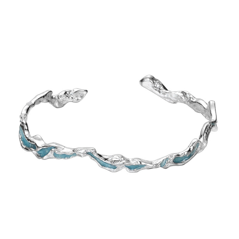 S925 Silver Blue Designer Ocean Bracelet