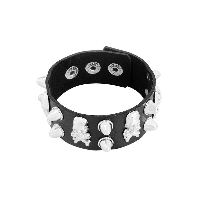 Unisex Punk Bold & Eye-catching Rivet Gothic Bracelet