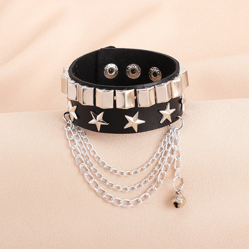 Unisex Punk Bold & Eye-catching Rivet Gothic Bracelet