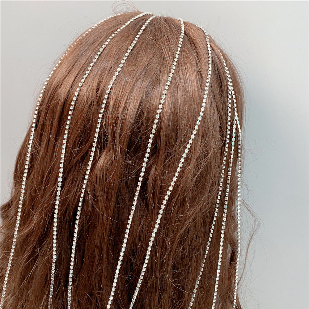 Fancy Long Tassel Rhinestone Hairpin