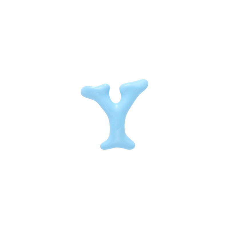 Y2K Cute Colorful Letters Stud Earrings(single one)