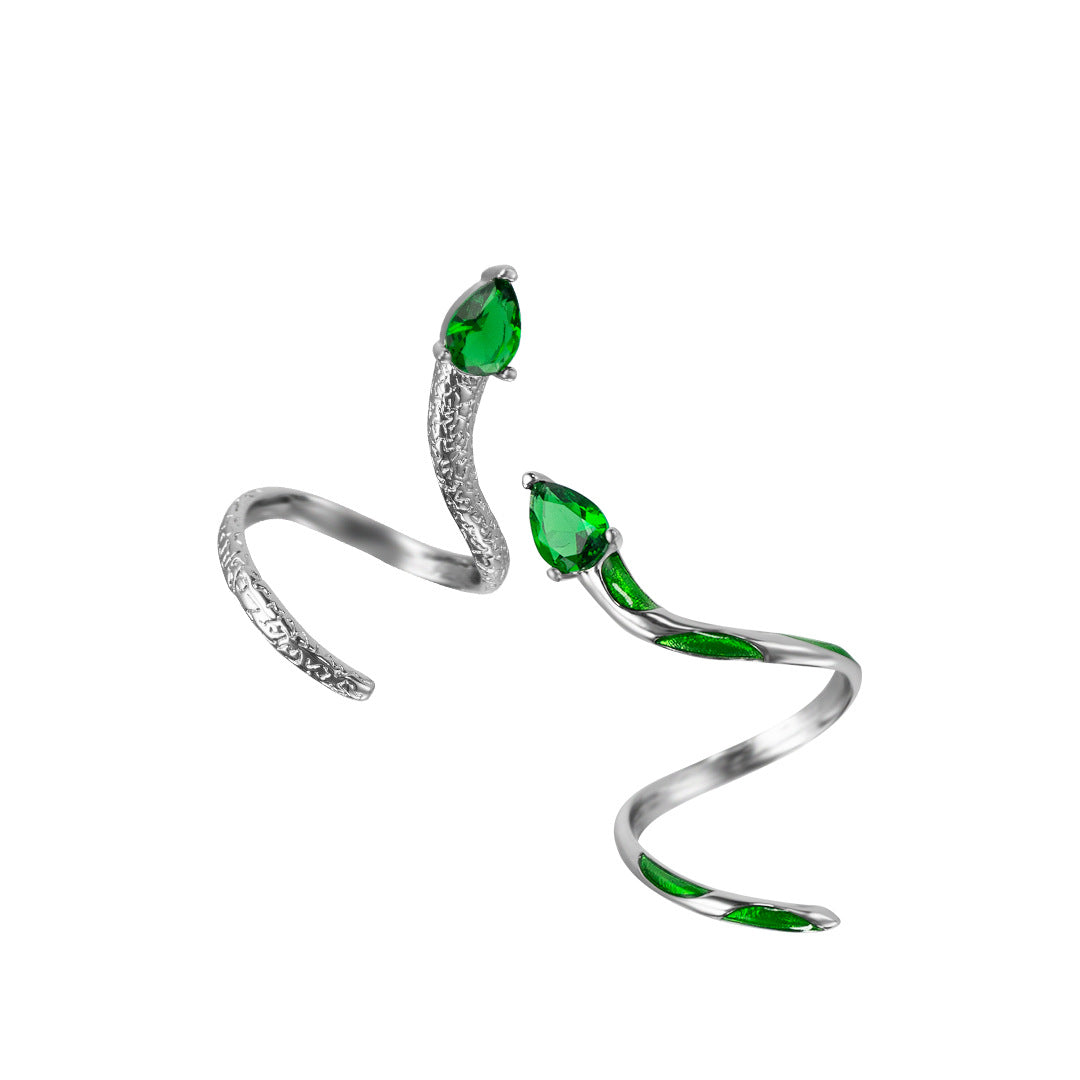 Designer “Slytherin” Chic Snake Ring