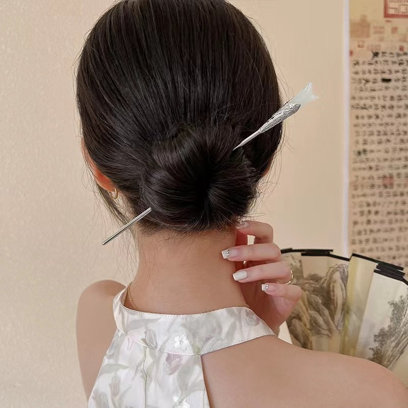 Mulan Hanfu Simple Flower Hairpin