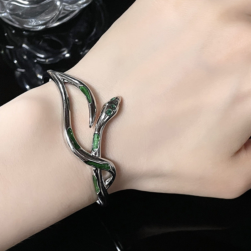 Designer Slytherin Green Snake Adjustable Bracelet