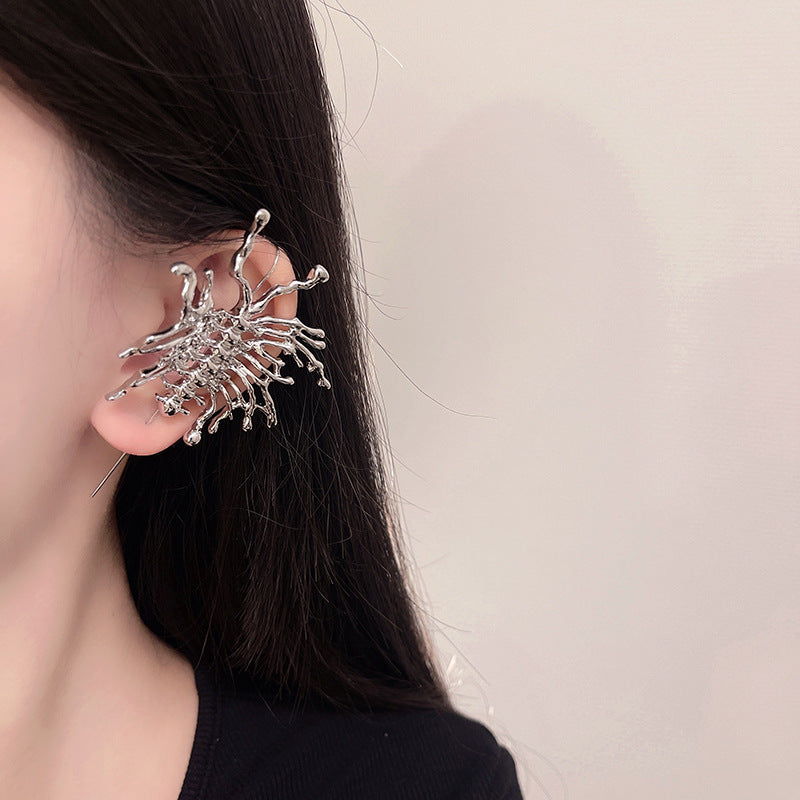 Sweet Chic Metal Butterfly Earring