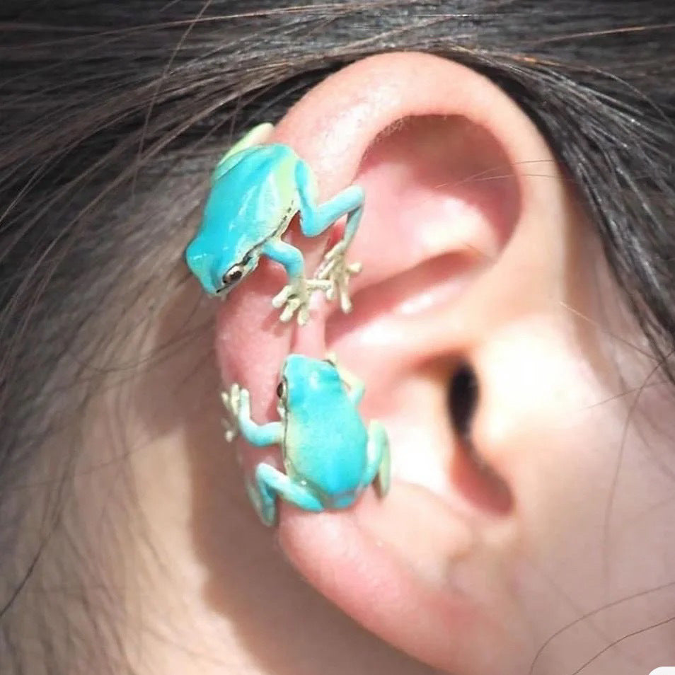 Unisex Designer Cute Frog Earrings