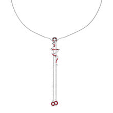 Designer Girl Red Snake Alloy Pull out necklace