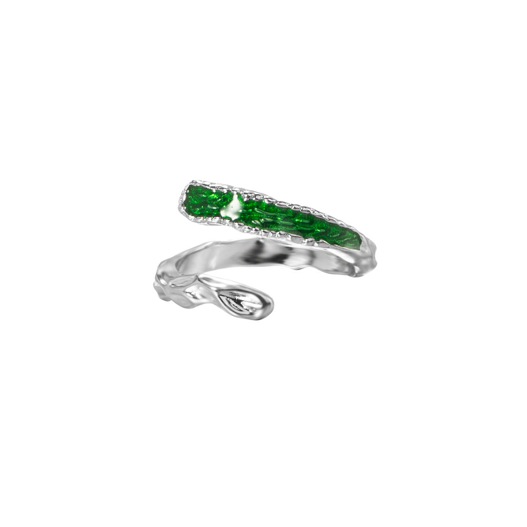 Designer Unisex Slytherin Snake Open Ring