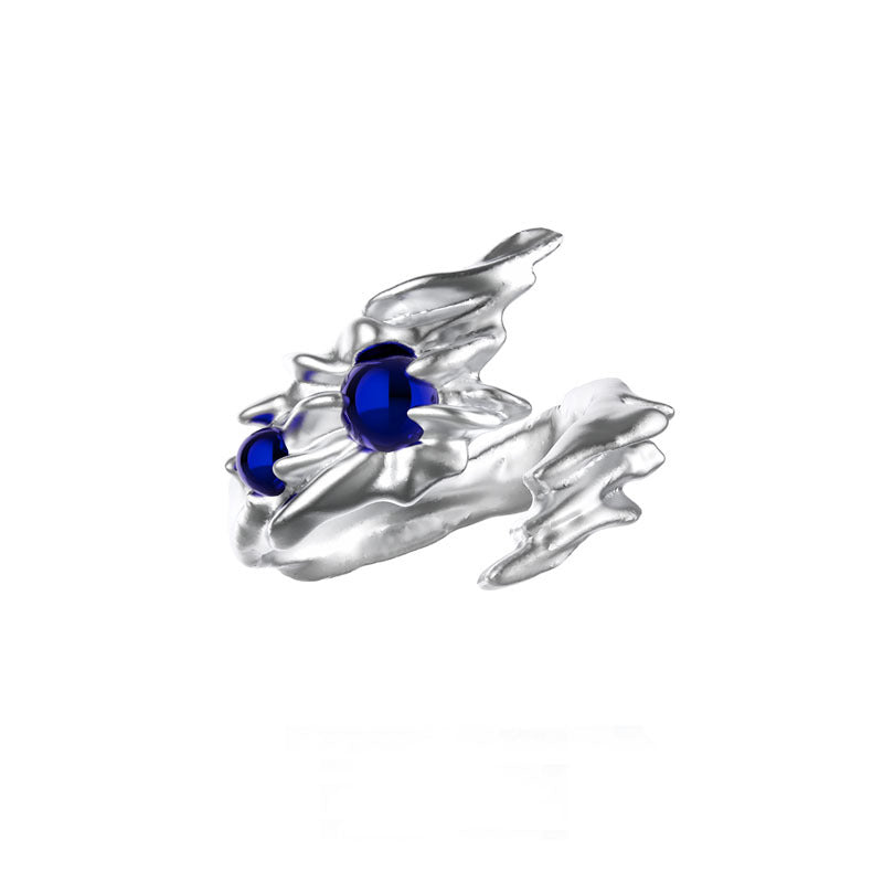 Designer Ravenclaw Blue Zircon Adjustable Ring