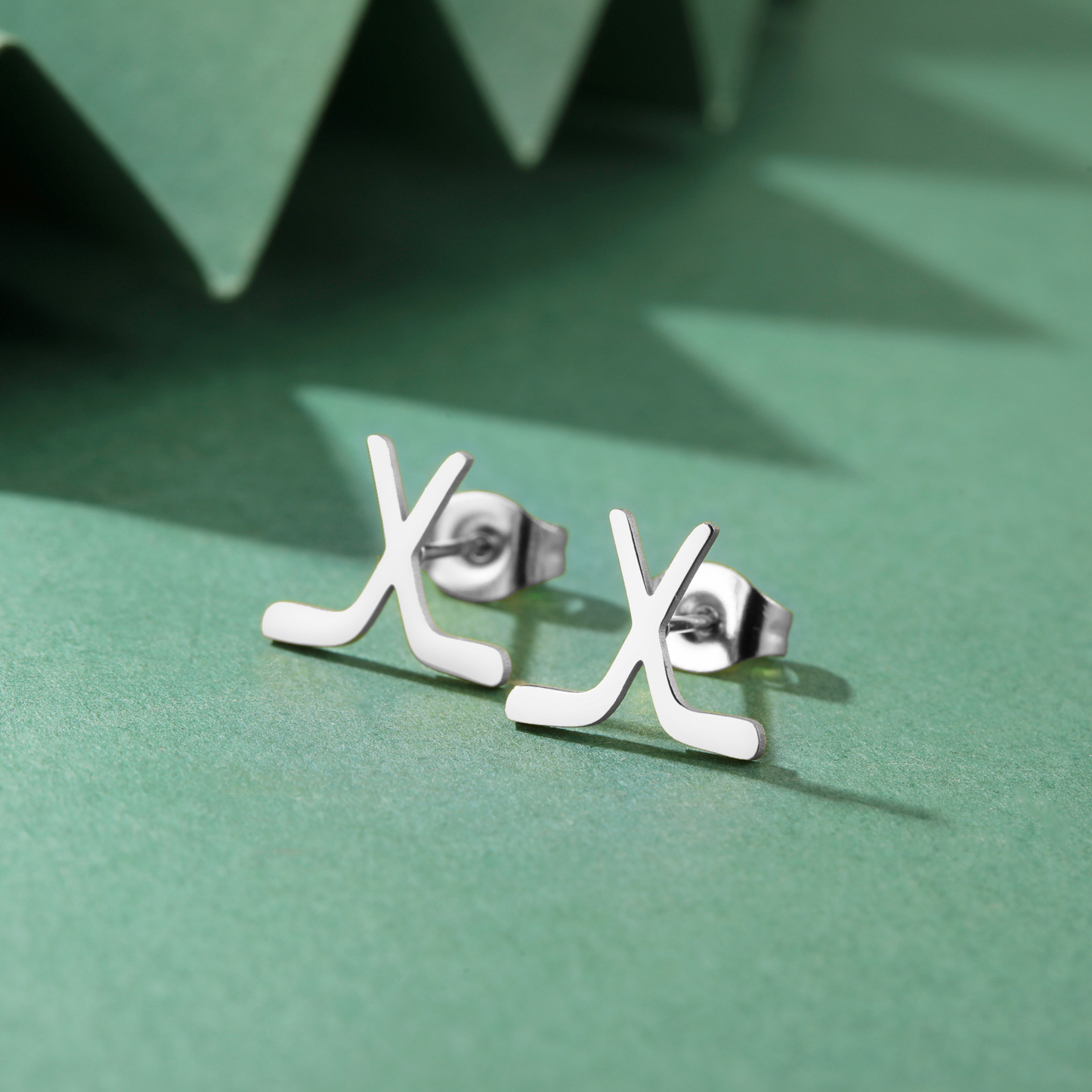 Simple Chic Lacrosse Stud Earrings