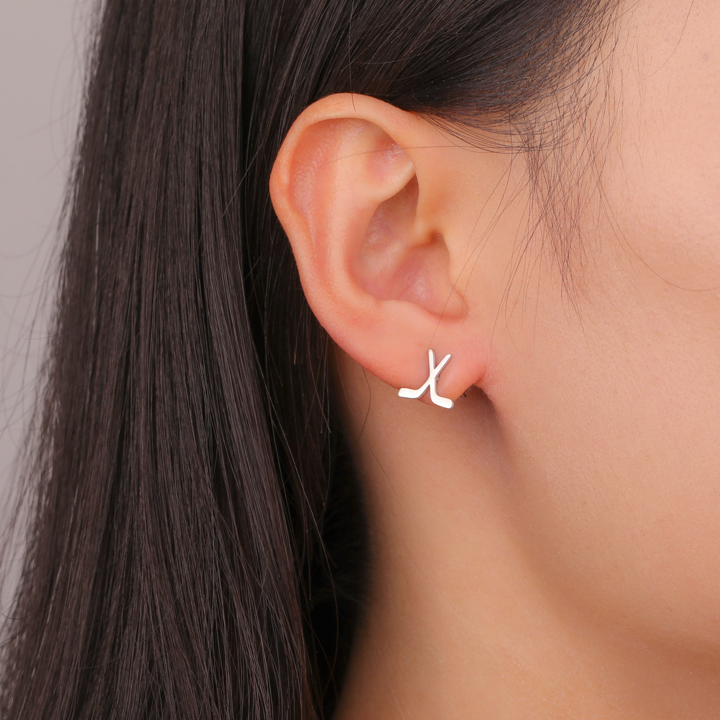 Simple Chic Lacrosse Stud Earrings