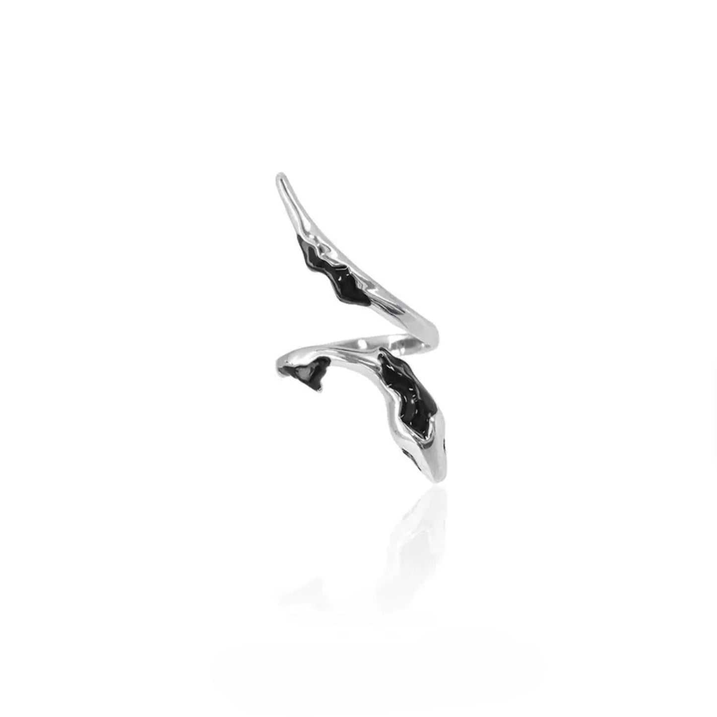 Chic Designer Unisex Glacier Snake Twining Ring