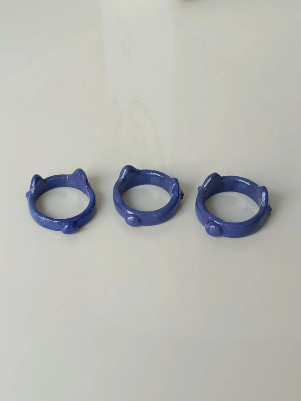 Unisex Custom-made Blue Scaracat Sarameow Ring