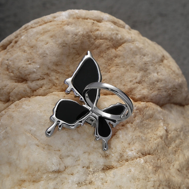 Women Designer Butterfly Punk Metal Ring