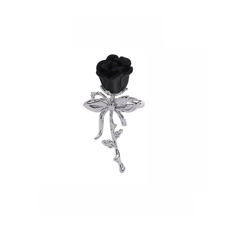 Chic Girl Y2K Rose Bow Ring