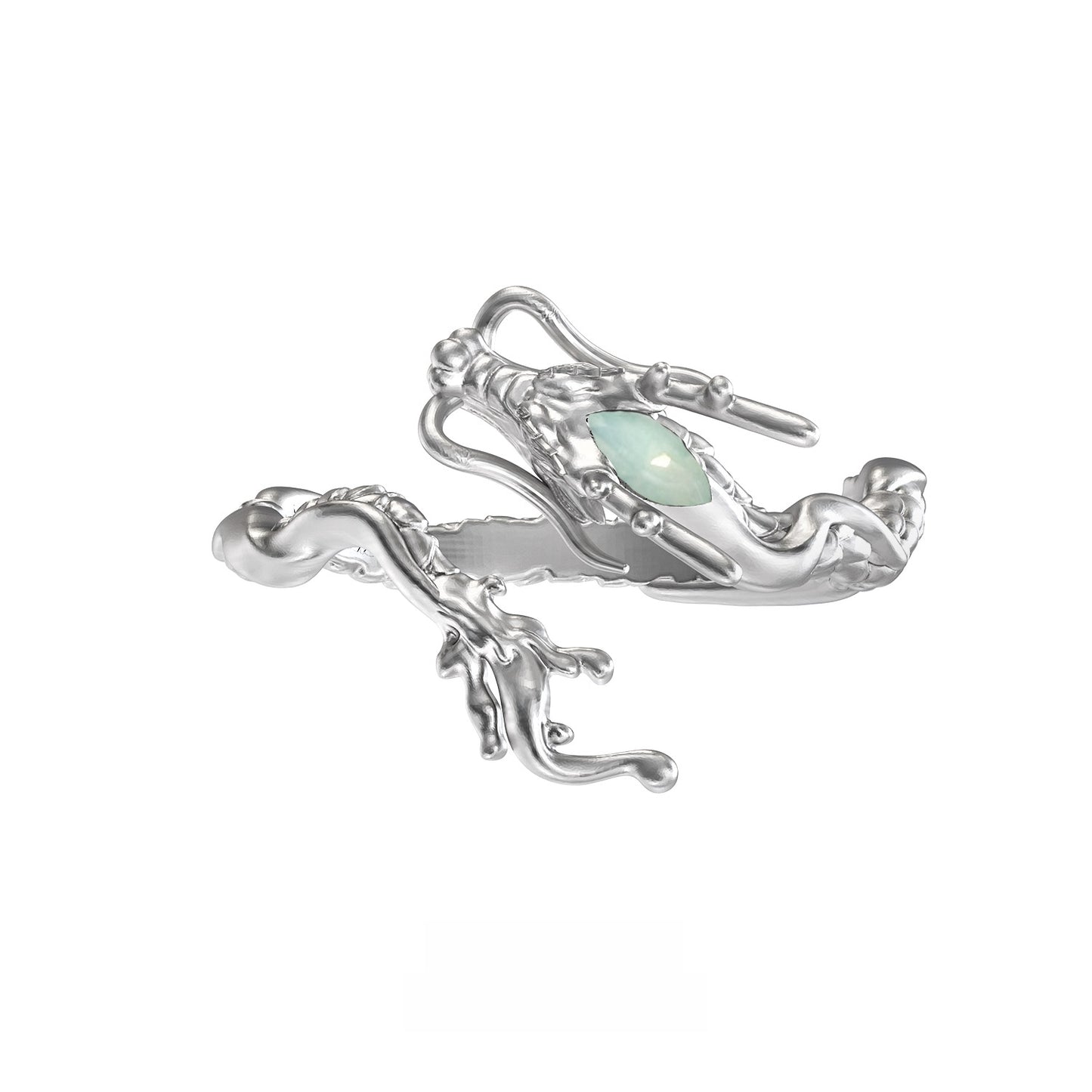 S925 Silver Designer Dragon Ring