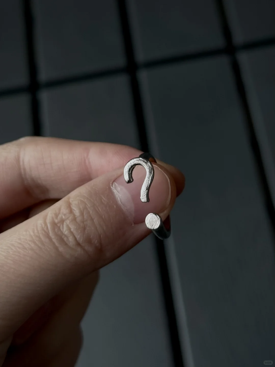 Designer Question Mark Ring