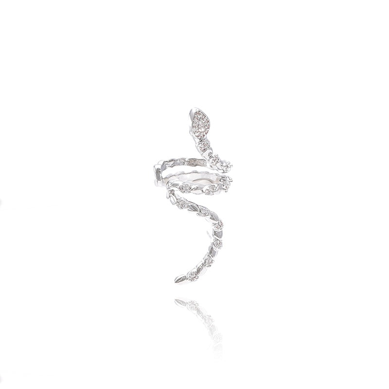 Fancy Unisex Rhinestone Snake Ear Cuff