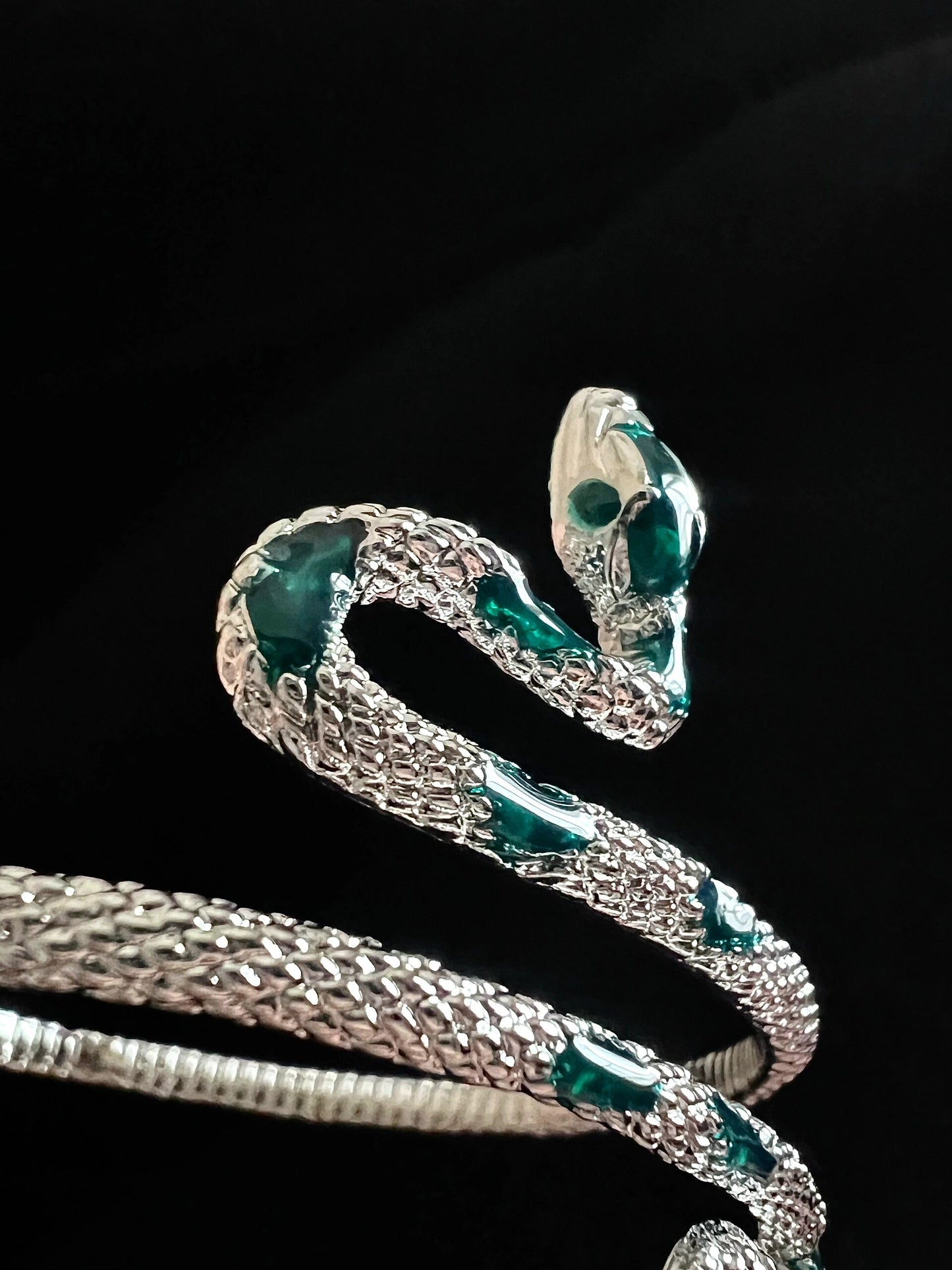 Designer Snake Enamel Drops Oil Bracelet