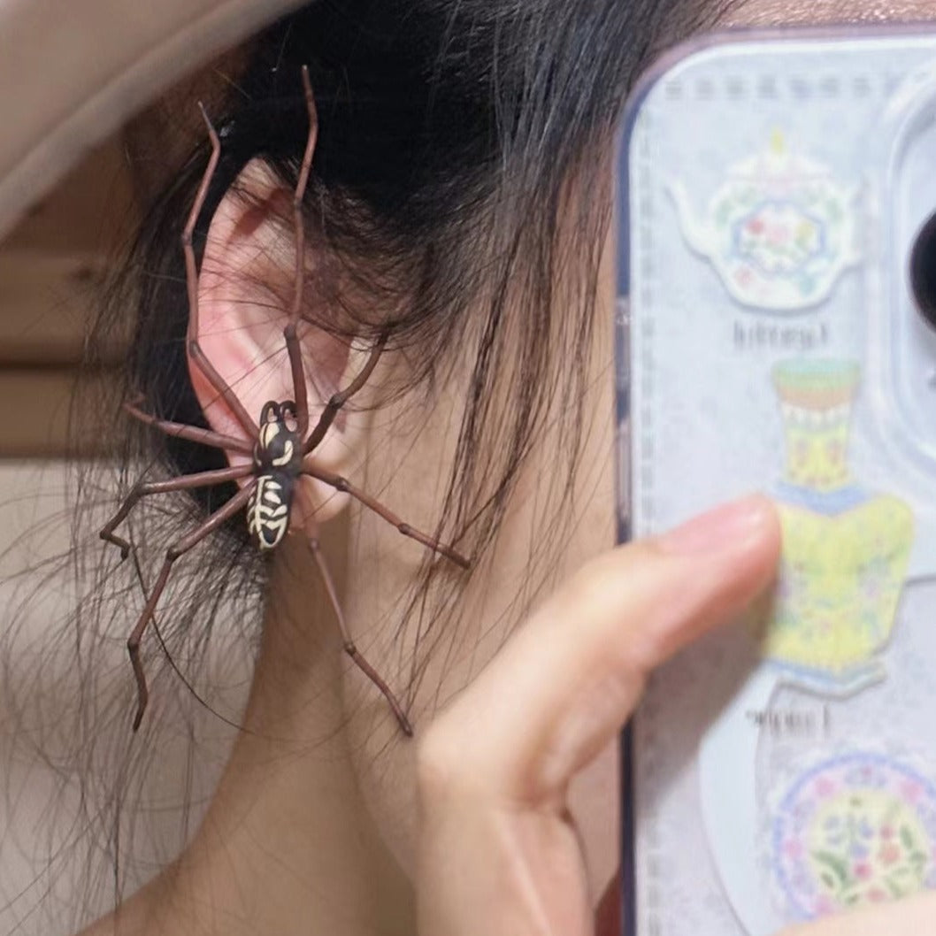 Chic Unisex Handmade Giant Spider Stud Earring