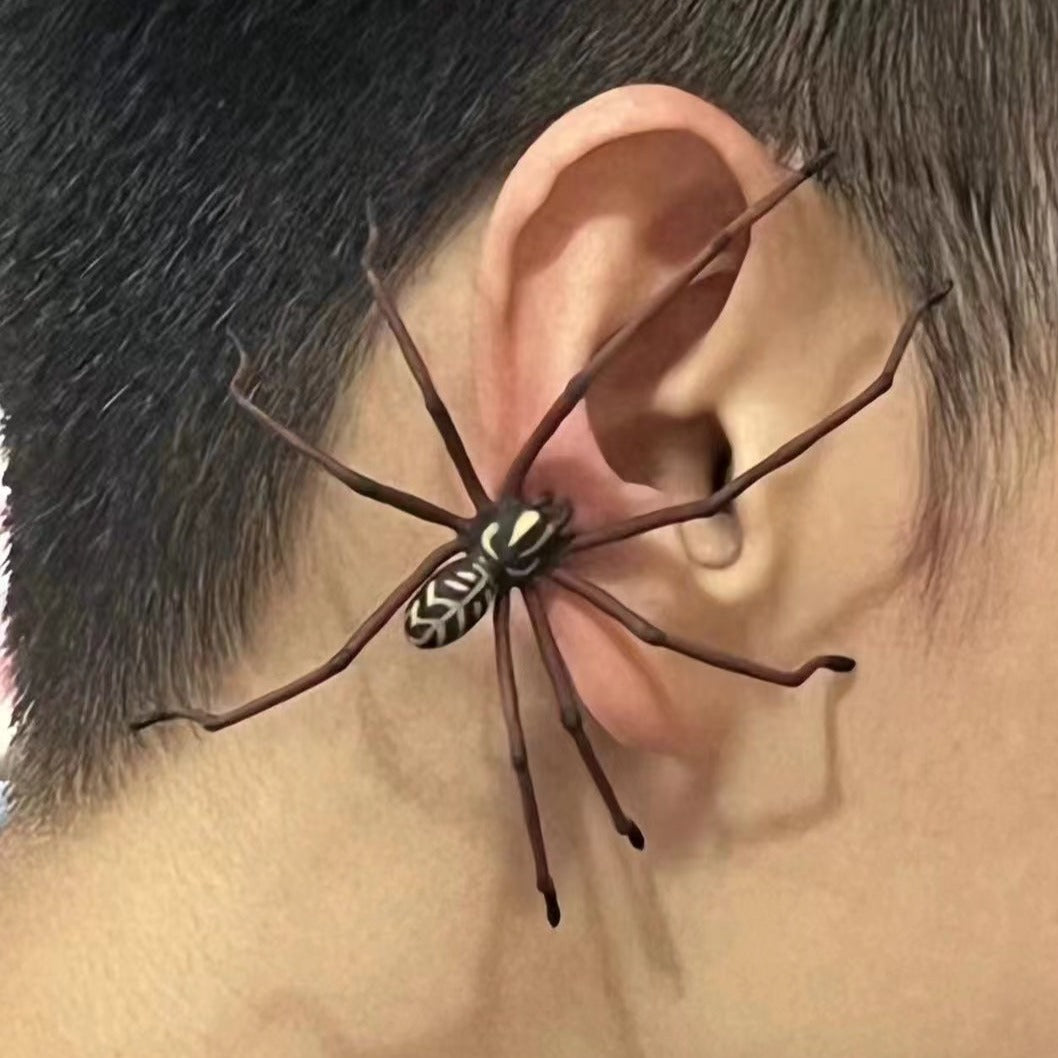 Chic Unisex Handmade Giant Spider Stud Earring