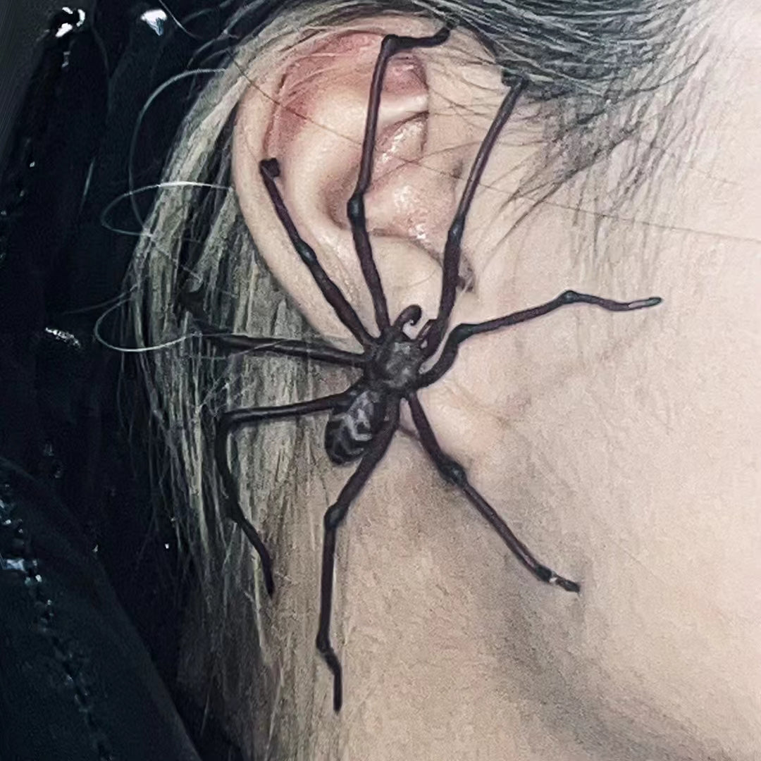 Chic Unisex Handmade Giant Spider Stud Earring