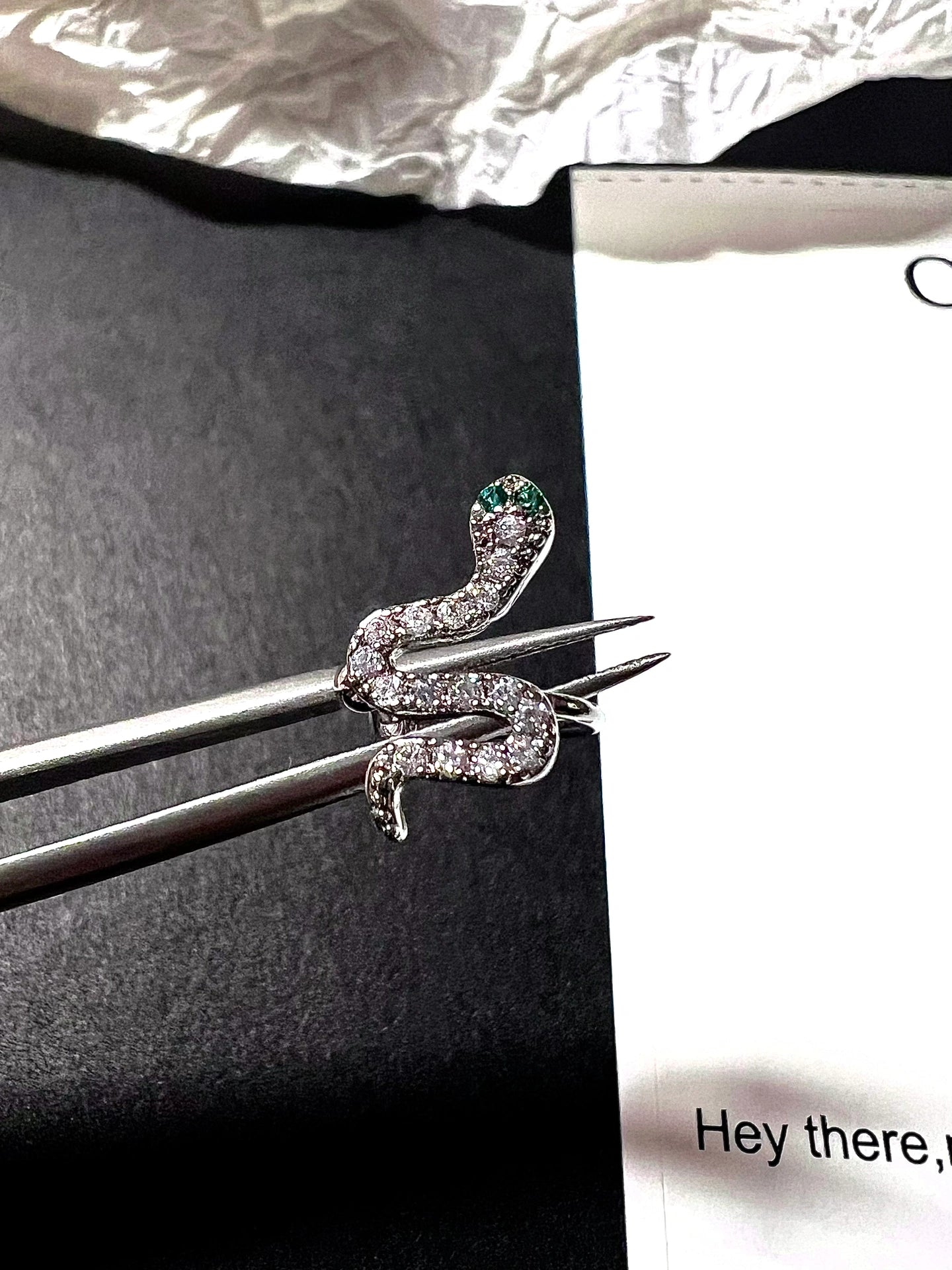 Little Cute Shining Rhinestone Snake Ear Cuff(single one)