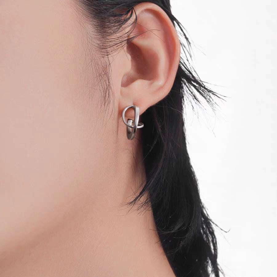 Unisex Designer s925 Silver Stud Earring