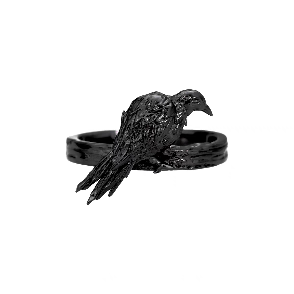 S925 Silver Unisex Mystic Raven Ring