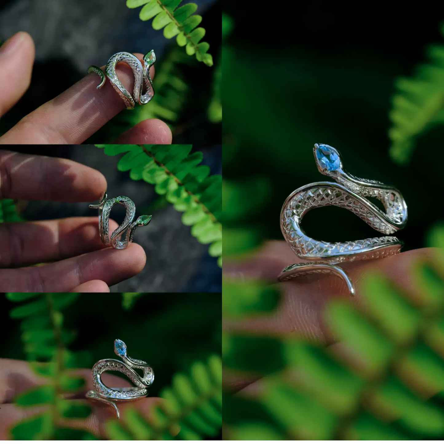 Designer Unisex Snake Twining Ring